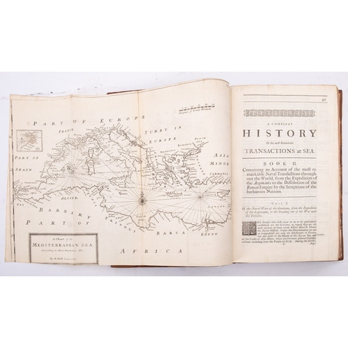 442 - BURCHETT, Josiah. A Complete History of The Most Remarkable Transactions at Sea. in 5 books. London,... 