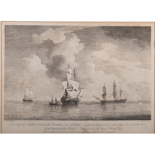 70 - John Boydell (British, 1719-1804) La Ninfa, 5th February 1746 off Cape St Mary's Engraving  44 x 34 ... 