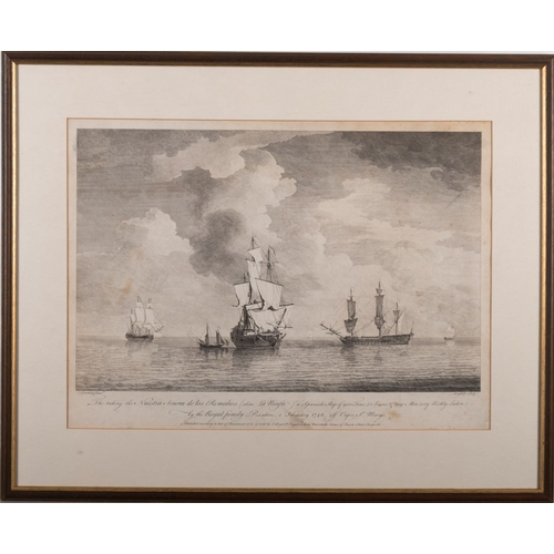 70 - John Boydell (British, 1719-1804) La Ninfa, 5th February 1746 off Cape St Mary's Engraving  44 x 34 ... 