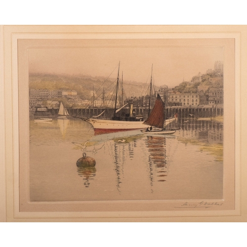 80 - After Henry George Walker (British, 1876-1932) Evening Glow, Teignmouth; The Harbour, Torquay; Morni... 