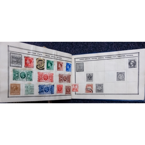 653 - A general collection of stamps in four albums.