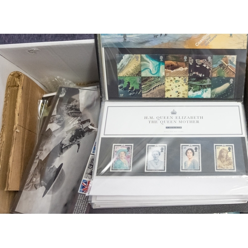 673 - An accumulation of stamps and covers in stockbooks and binders with Great Britain mint decimal issue... 