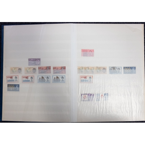 674 - An accumulation of stamps in albums, stock books and loose with mint Great Britain..   .