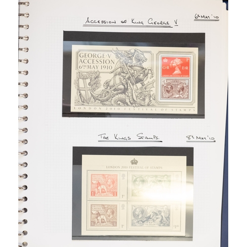 677 - A collection of stamps - 12 albums in a clear plastic box, mostly first day covers & blocks dating f... 