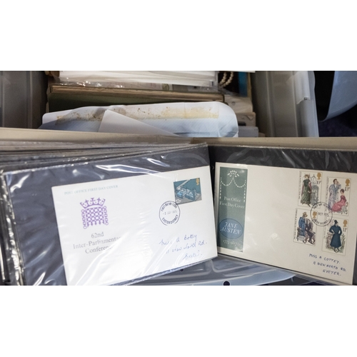 678 - A stamp album and collection of first day covers.