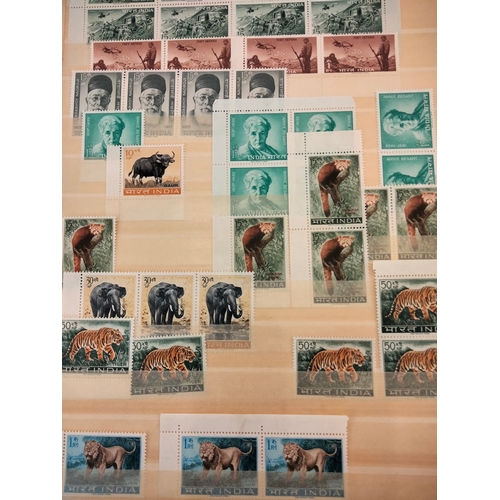 651 - A British Commonwealth on album pages plus Indian stamps in stock book