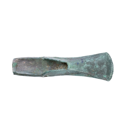 171 - A central European bronze palstave axe head, Middle Bronze Age, circa 1400 BC; the body slotted to e... 