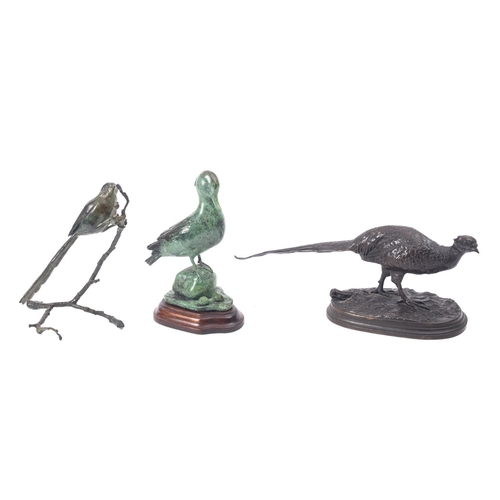 255 - After Pierre-Jules Mêne (French, 1810-1879), a patinated bronze model of a pheasant, naturalisticall... 