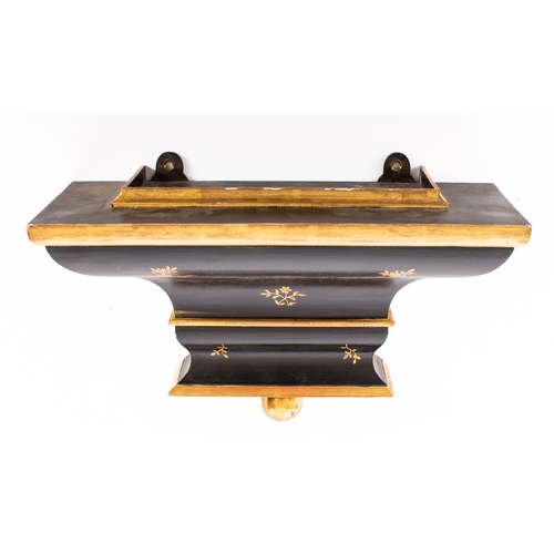 465 - A Swiss Neuchâtel grande-sonnerie ebonised Victorian bracket clock with bracket the movement having ... 