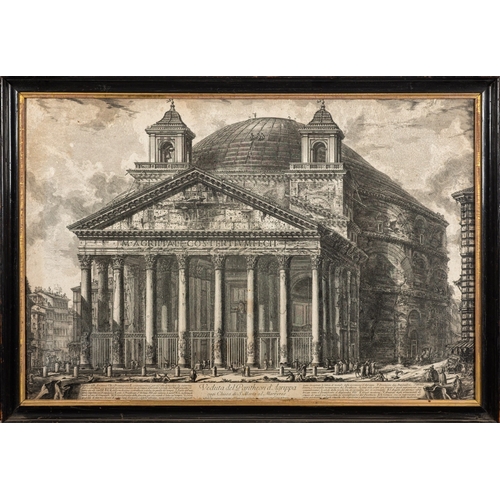 561 - Giovanni Battista Piranesi (Italian, 1720-1778) - Veduta del Pantheon d'Agrippa oggi Chiesa di S. Ma... 