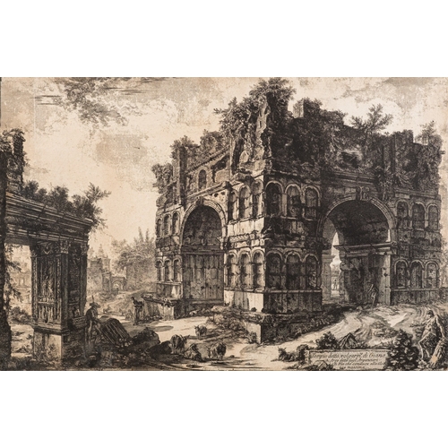 567 - Giovanni Battista Piranesi (Italian, 1720-1778) - Tempio detto Volgarmente di Giano - Etching on lai... 