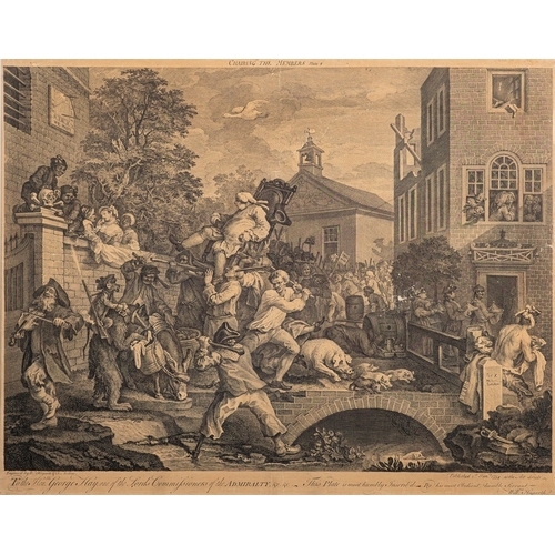 569 - William Hogarth (British, 1697-1764) - Election Series - Plate I: An Election Entertainment - Plate ... 