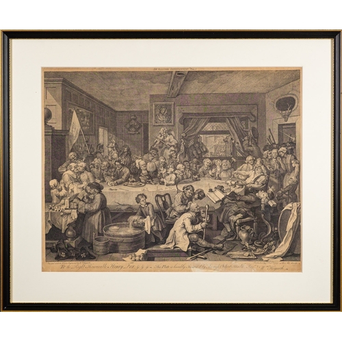 569 - William Hogarth (British, 1697-1764) - Election Series - Plate I: An Election Entertainment - Plate ... 