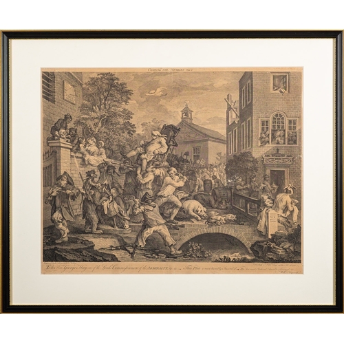 569 - William Hogarth (British, 1697-1764) - Election Series - Plate I: An Election Entertainment - Plate ... 