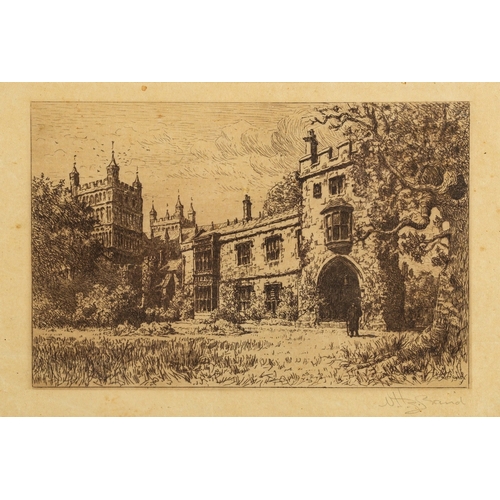 578 - Nathaniel Hughes John Baird (1865-1936) - Architectural and interior views in and around Exeter - El... 