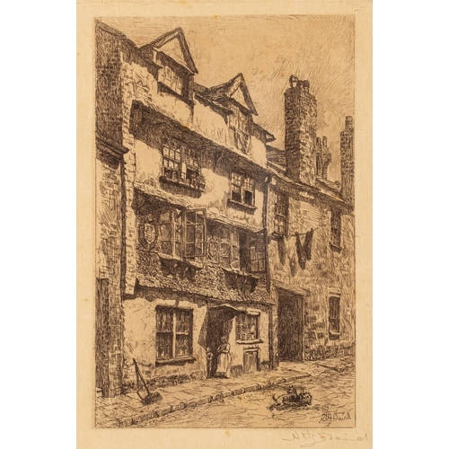 579 - Nathaniel Hughes John Baird (1865-1936) - Architectural and interior views in and around Exeter - El... 