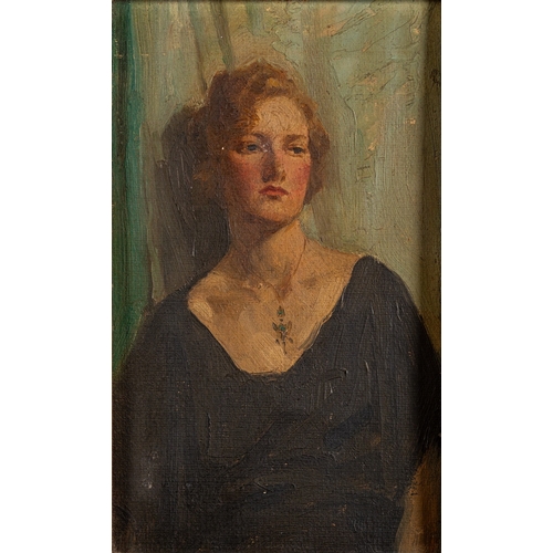 593 - Attributed to Allan Douglas Davidson, R.B.A., R.O.I., R.M.S. (British,1873-1932) - Lady Bowes Lyon -... 