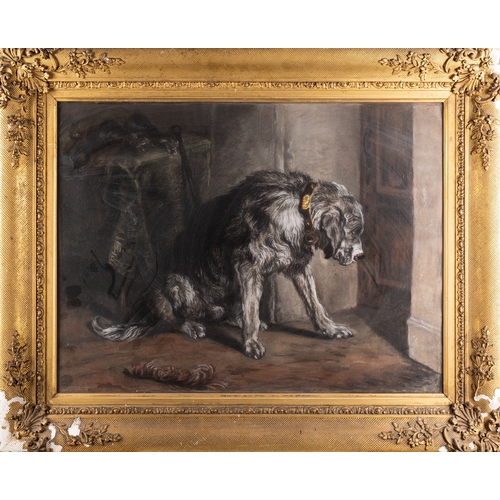 629 - Emily Lady Seale (British, 19th Century) - Deerhound - Pastel - 38 x 50.5cm - Inscribed on the backi... 