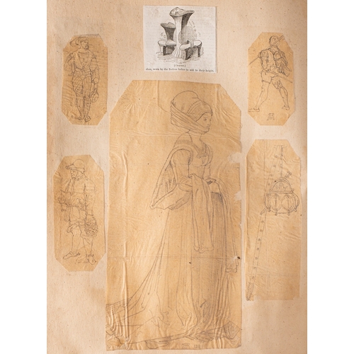 639 - Attributed to William Bell Scott (Scottish, 1811-1890) - 'A Collection of Sketches, Drawings and Pri... 