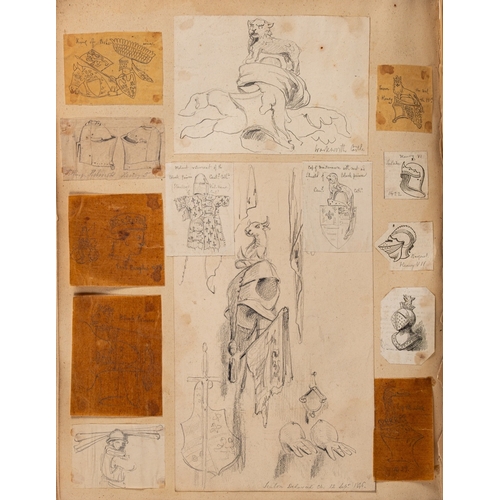 639 - Attributed to William Bell Scott (Scottish, 1811-1890) - 'A Collection of Sketches, Drawings and Pri... 