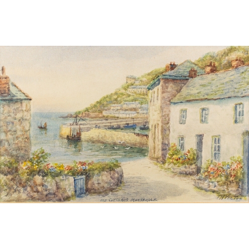 641 - Thomas Herbert Victor (British, 1894-1980) - Views in Mousehole, Cornwall - Four watercolours - Each... 