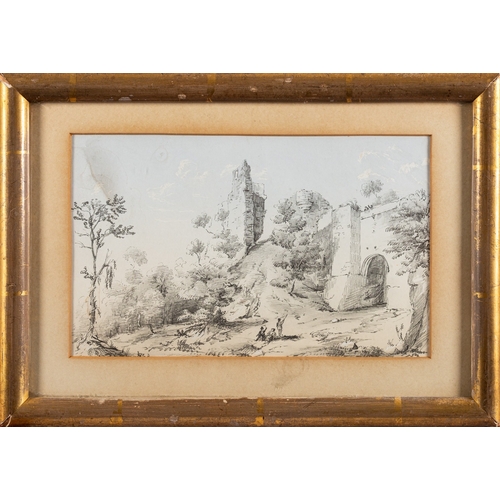 647 - British School, 19th Century - A Coastal scene and two landscapes - Three pencil and colour wash - E... 