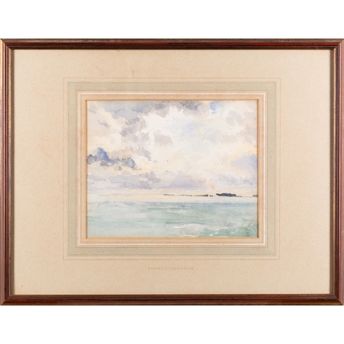 648 - A group of seascapes including Sydney Goodwin (British, 1867-1944) - Cloud study above calm seas - W... 