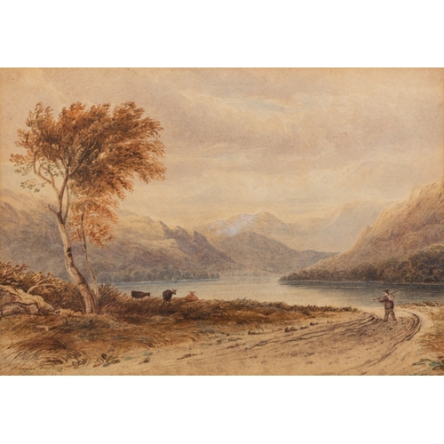 649 - Anthony Vandyke Copley Fielding (1787-1855) - River landscapes - Pair of watercolours - Each 17.5 x ... 