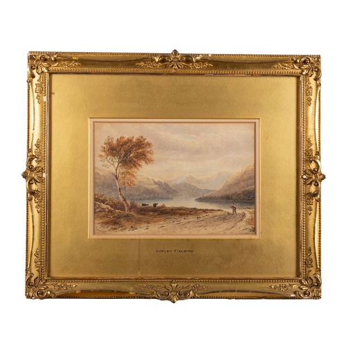 649 - Anthony Vandyke Copley Fielding (1787-1855) - River landscapes - Pair of watercolours - Each 17.5 x ... 