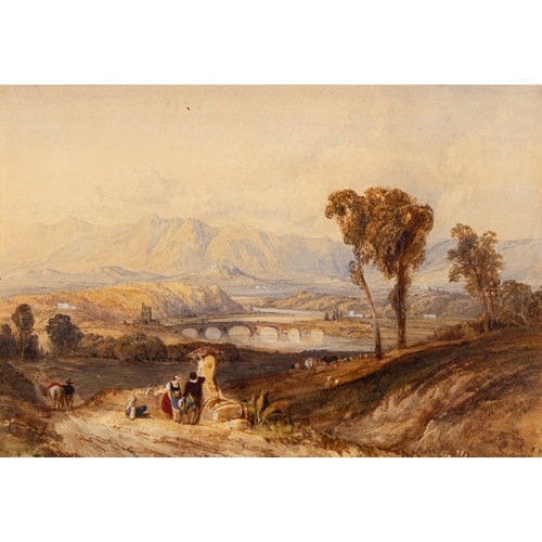 650 - Attributed to William Clarkson Stanfield, RA RBA (British, 1793-1867) - View of Monte Molle on the T... 