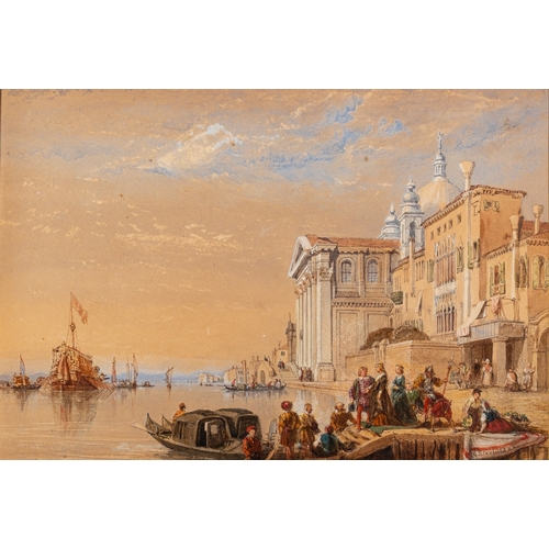 651 - William Clarkson Stanfield, RA RBA (British, 1793-1867) - Santa Maria and the Bucintore - Watercolou... 