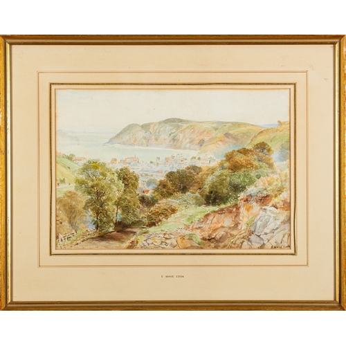 655 - William Widgery (British, 1822-1893) - Upper Reaches of the Dart - Watercolour - 29 x 43cm - 47.5 x ... 