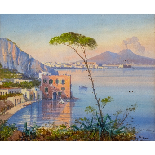 669 - Y. Gianni (Italian, 19th/20th Century) - Scenes in Naples - Two watercolours - The larger 47.5 x 30c... 