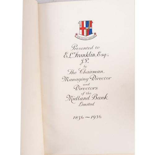 133 - CRICK, W. F. and J. E. Wadsworth. A Hundred Years of Joint Stock Banking, London: Hodder & Stoughton... 