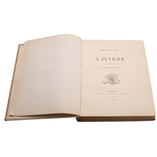 52 - BOUTET DE MONVEL (illus.) FABRE, Ferdinand. Xavière, Paris: Boussod & Valadon 1890, first edition, f... 