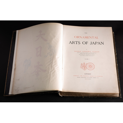 6 - AUDSLEY, George Ashdown (1838-1925). The Ornamental Arts of Japan, London: Sampson Low, Marston, Sea... 