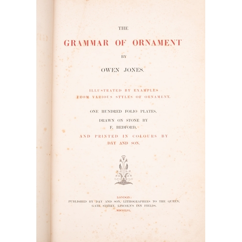 75 - JONES, Owen. The Grammar of Ornament, Day and Son Ltd: London 1856, 1st folio edition, contemporary ... 