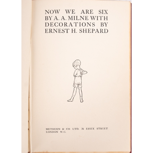 78 - MILNE, A. A. Now We Are Six, London: Methuen & Co. Ltd. 1927, first edition, illustrations by Ernest... 