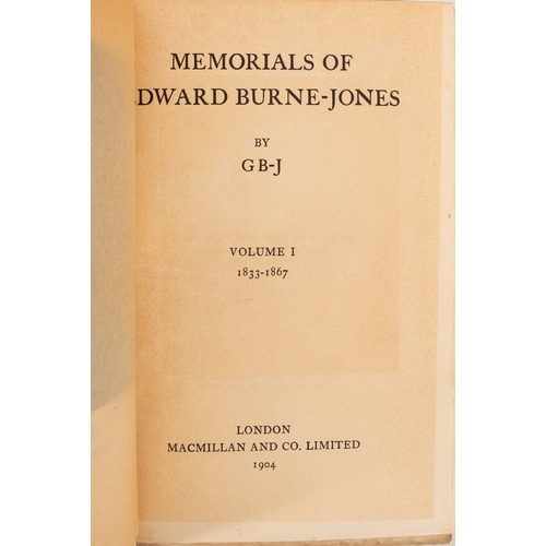 9 - BURNE-JONES & WILLIAM MORRIS. BURNE-JONES, Georgiana. Memorials of Edward Burne-Jones, London: Macmi... 