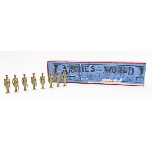 1287 - Britains toy soldiers, set 1424, Bodyguard of the Emperor of Abyssinia, 8 figures, Armies of the Wor... 