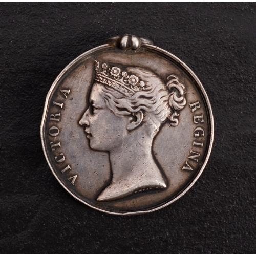 204 - A Sutlej Medal, Moodkee 1845 to 'William Steele 50th Regt' (suspension missing)