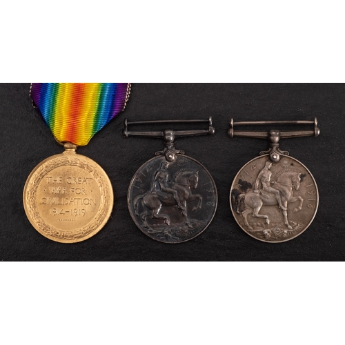 243 - A WWI pair to  'G-13510 Pte S C Downer R Suss R', together with a war Medal to '47067 Pte W Gooday K... 