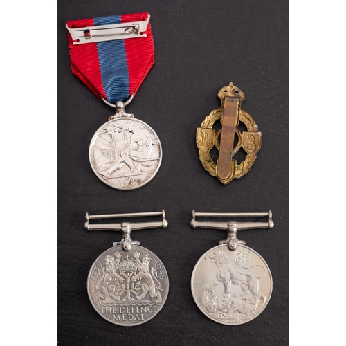 244 - An Imperial Service medal to ' John Henry Randell' in case of issue together with a WWII pair and a ... 