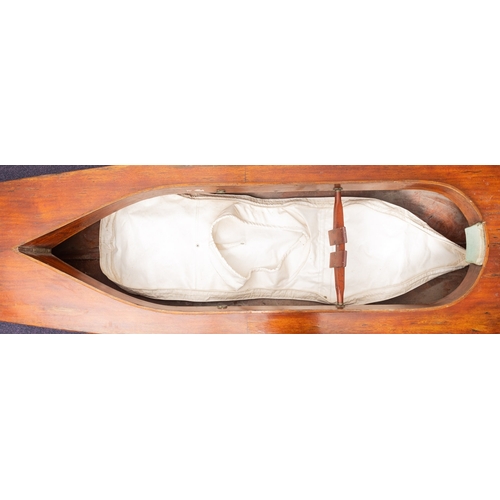 292 - An early mid 20th century Rob Roy Canadian Canoe 'Birony',  fitted with three seat positions for sin... 