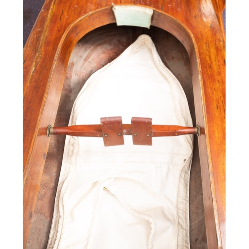 292 - An early mid 20th century Rob Roy Canadian Canoe 'Birony',  fitted with three seat positions for sin... 