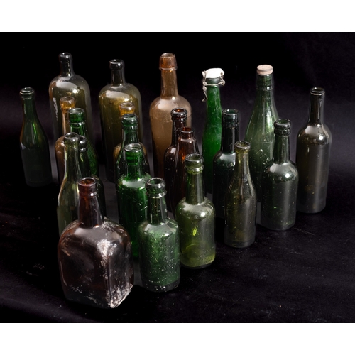 3 - A collection of various glass bottles, various retailers and makers. (a lot)