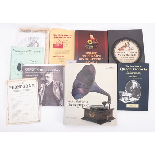 400 - Edison Phonograph Monthly reprints (11 vol) and forty other books on phonograph history