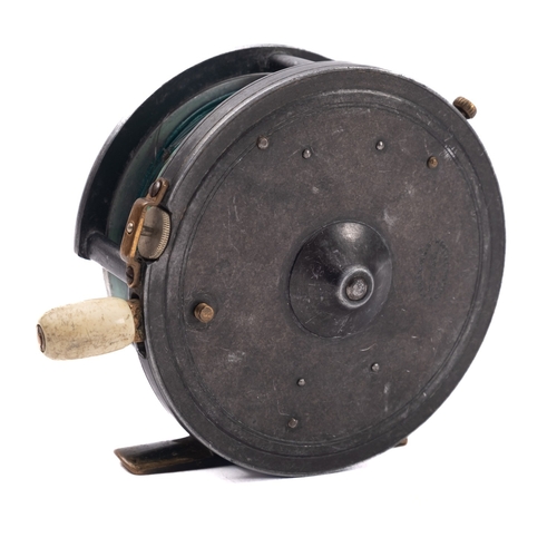 459 - A Wesley Richards 4 inch alloy reel, stamped with markers name as per title, one winder with tension... 