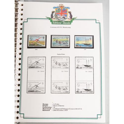 522 - Falkland Islands - collection in Stanley Gibbons printed album 1962 - 1992 u/m plus many f/u; gutter... 