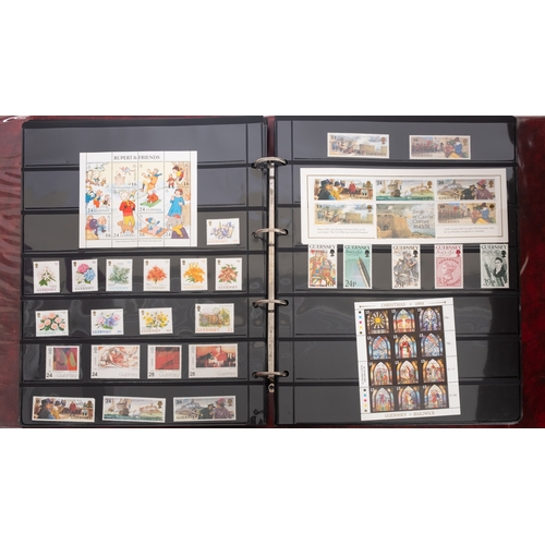 532 - Various mint and used collections of Alderney, Guernsey, Jersey and Isle of Man in twelve albums and... 